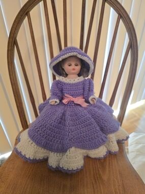 Vintage Crochet Bed Doll